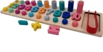 Montessori Λογαριθμικό Επιτραπέζιο με Χάντρες και Αριθμούς Ηλικία 3+ Beaded Logarithmic Plate
