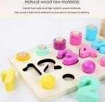 Montessori Λογαριθμικό Επιτραπέζιο με Χάντρες και Αριθμούς Ηλικία 3+ Beaded Logarithmic Plate