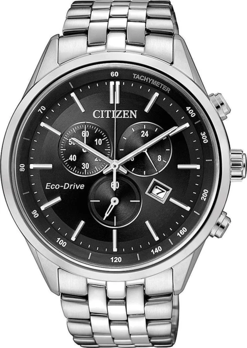 Citizen Ρολόι Eco-drive Χρονογράφος με Μεταλλικό Μπρασελέ σε Ασημί χρώμα