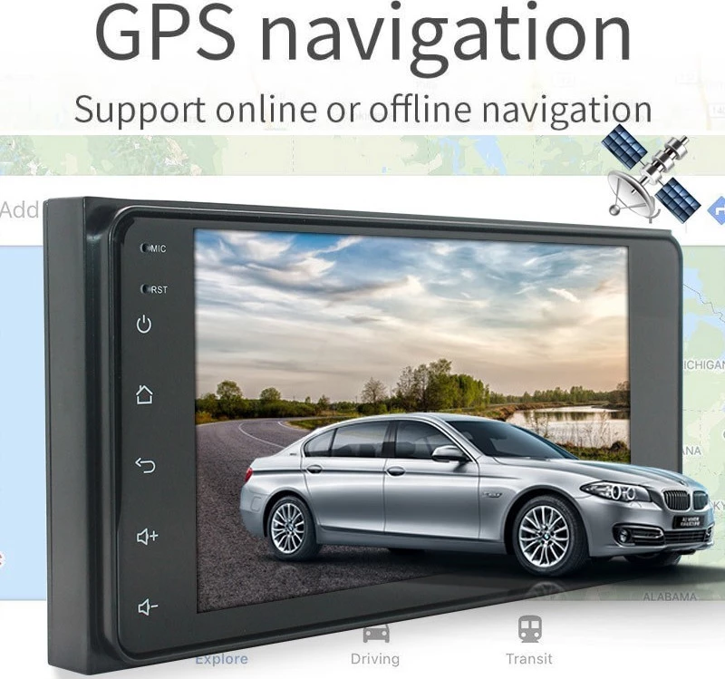 Toyota Universal Multimedia Player 2Din 7" Android Gps Wifi Oem 9217B