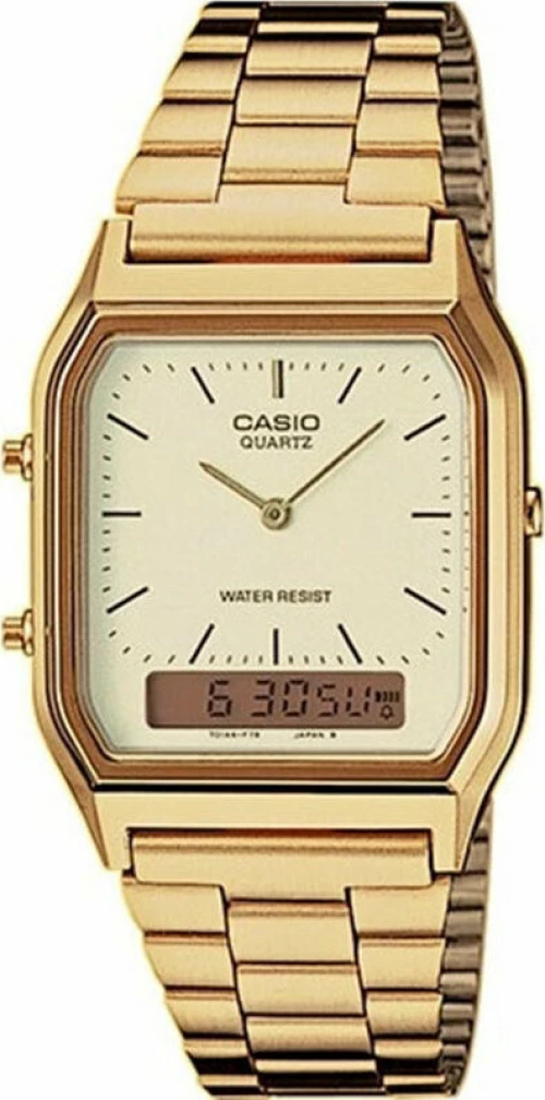 Casio Ρολόι με Μεταλλικό Μπρασελέ σε Χρυσό χρώμα