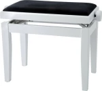 Gewa Deluxe Σκαμπό Πιάνου Ρυθμιζόμενο Satin White 52x30x48-57cm