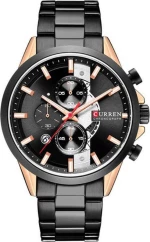 Ανδρικό Ρολόι Curren 8325 με χρονογράφους Black