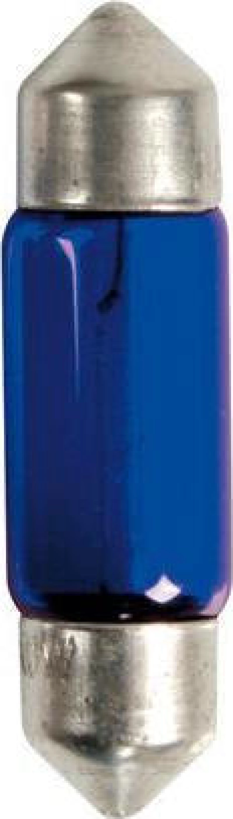 Lampa C10W Blue Dyed Glass 12V 2τμχ