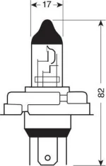 Lampa H5 Halogen 82mm 24V 1τμχ