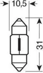 Lampa SV8.5-8 Festoon Lamp 2τμχ