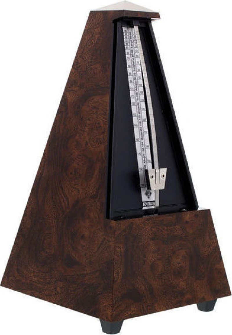 Wittner 845001 Designer Metronome, without Bell - Walnut Burl