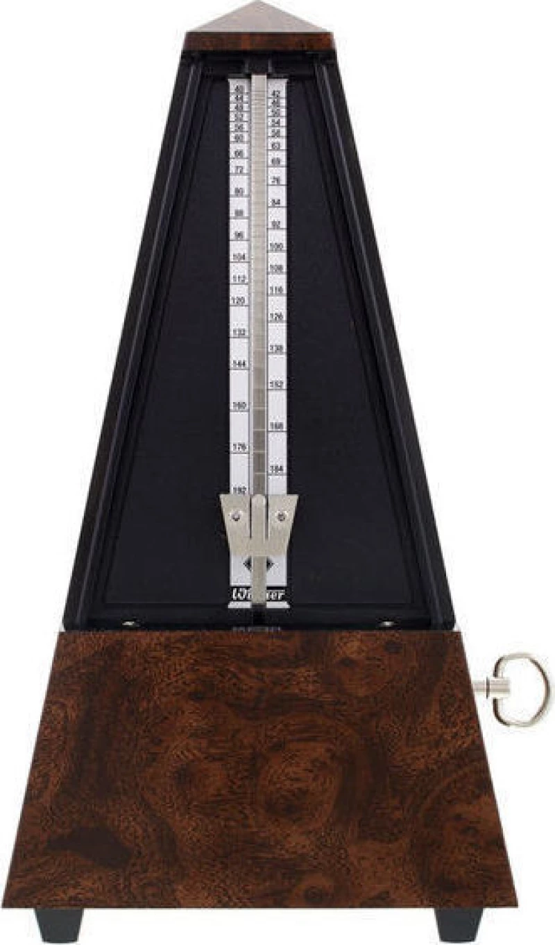Wittner 845001 Designer Metronome, without Bell - Walnut Burl