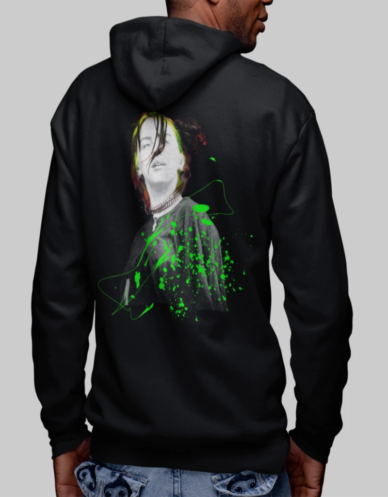 BILLIE EILISH Plus Hoodie - BLACK