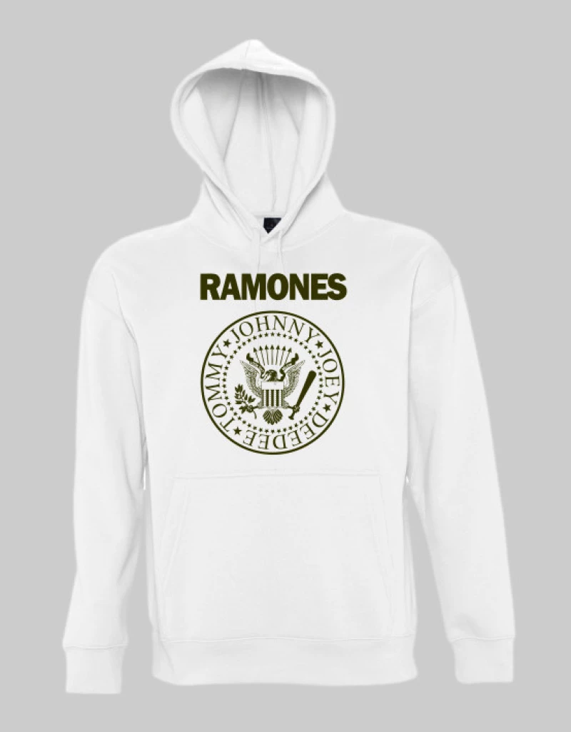 Ramones hoodie - WHITE