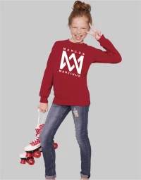 MARCUS & MARTINUS KIDS SWEATSHIRT - RED/WHITE