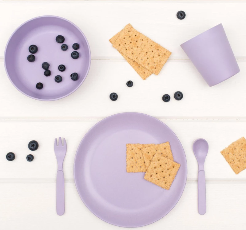 Bobo & boo Bamboo Dinnerware Set - Lilac