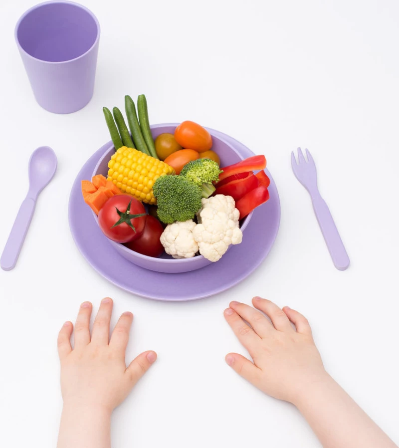 Bobo & boo Bamboo Dinnerware Set - Lilac