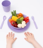 Bobo & boo Bamboo Dinnerware Set - Lilac