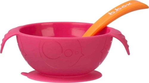 B.Box Silicone First Feeding Set Pink