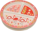 Sugar Booger Flamingo Divided Suction Plate
