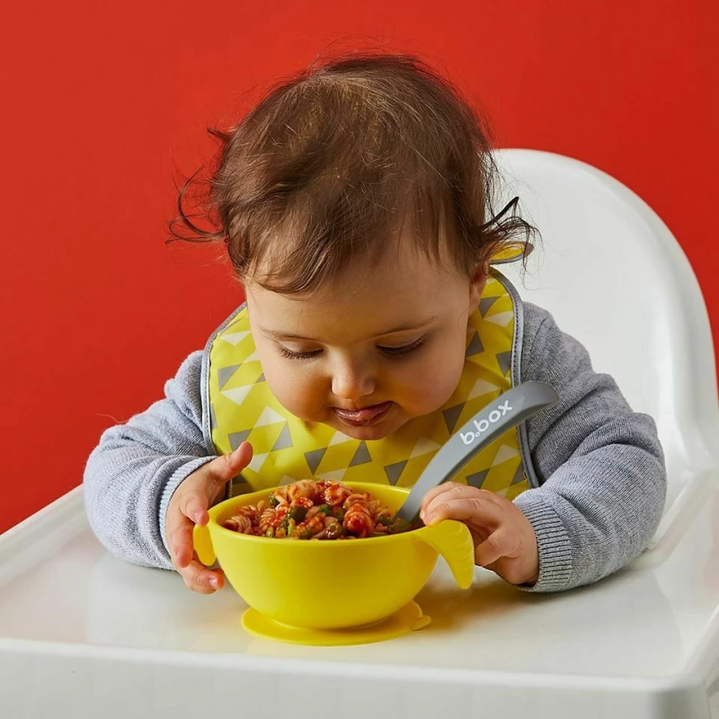 B.Box Silicone First Feeding Set Lemon