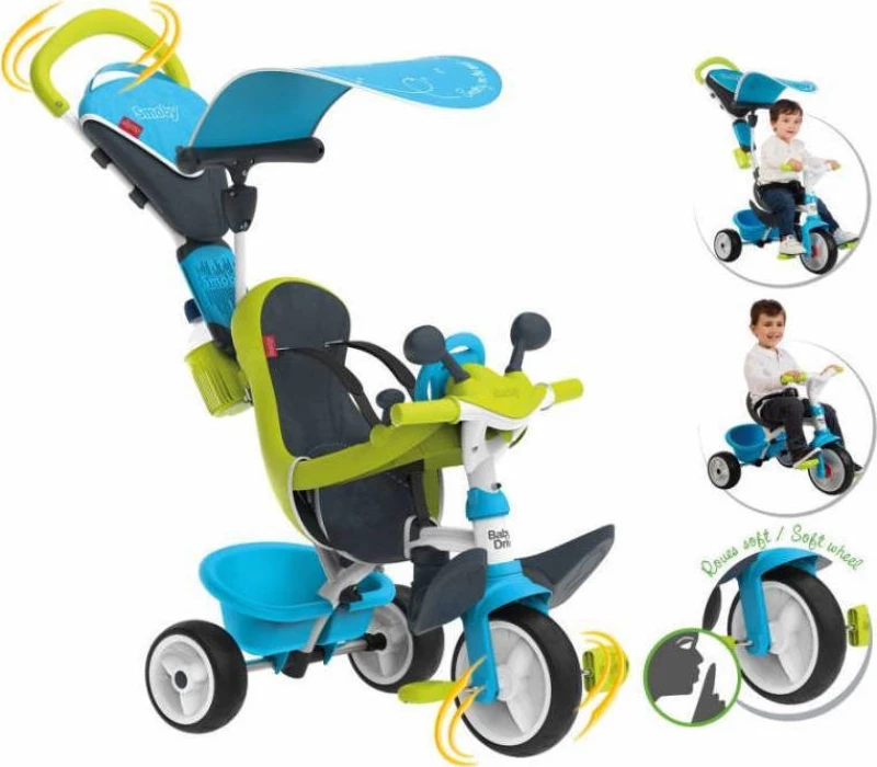 Smoby Baby Driver Tricycle Comfort Blue