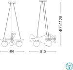Ideal Lux Αεροπλανάκι Ροζ 136318