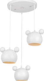 Elmark 3Φ Mickey Μεταλλικό 955MICKEY3/WH