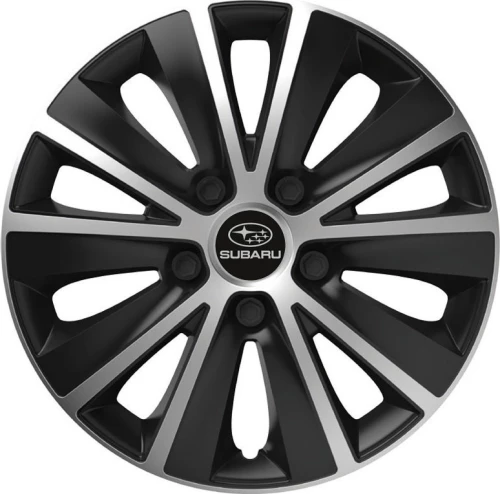 Versaco Σετ Τάσια Αυτοκινήτου Rapide με σήμα Subaru 4τμχ 16" Μαύρο/Ασημί