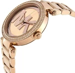 Michael Kors Parker Rose Gold-Tone Grand Logo Ladies Watch- Cod.: Mk5865