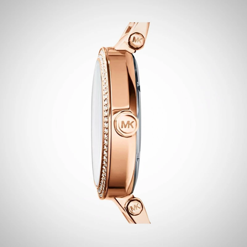 Michael Kors Parker Rose Gold-Tone Grand Logo Ladies Watch- Cod.: Mk5865