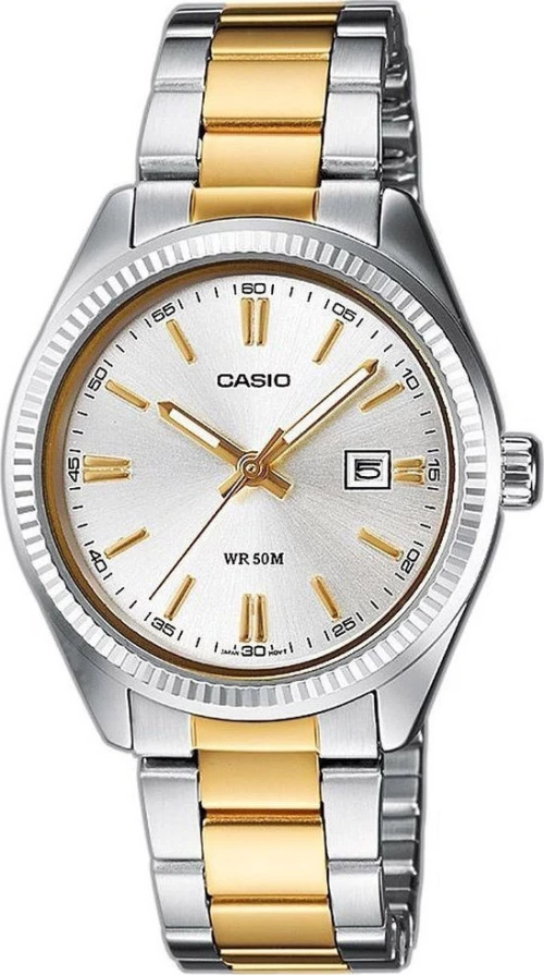 Casio Collection Ltp-1302Psg-7Avef Two Tone Stainless Steel Bracelet