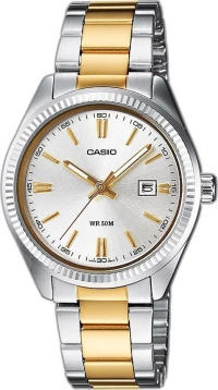 Casio Collection Ltp-1302Psg-7Avef Two Tone Stainless Steel Bracelet