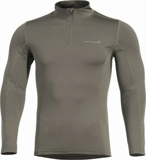 Pentagon Pindos 1/2 Zip Ισοθερμική Μπλούζα Olive