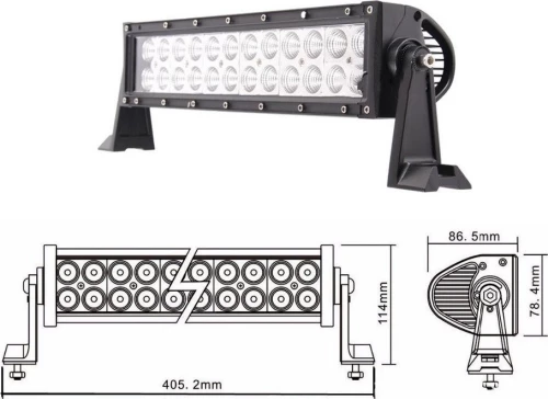 Μπαρα Led 72W 40cm Spot