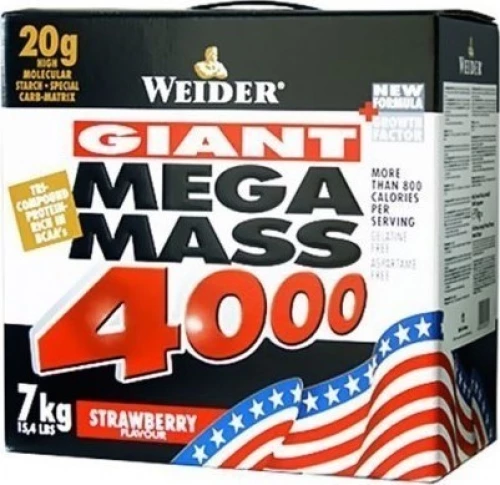 Weider Mega Mass 4000 7000gr Φράουλα