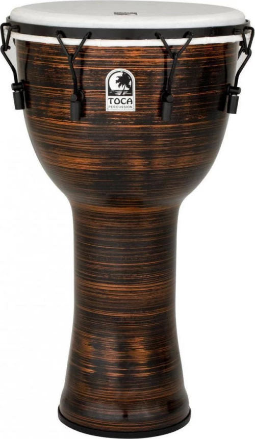 Toca Freestyle II Djembe, Mechanically-Tuned - Spun Copper, 14"