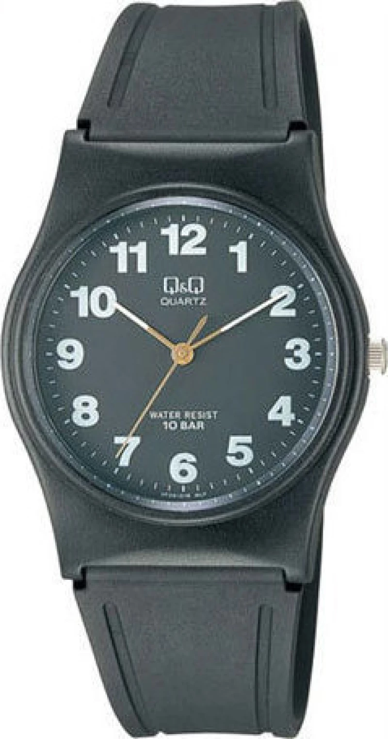 Q&Q Black Rubber Strap