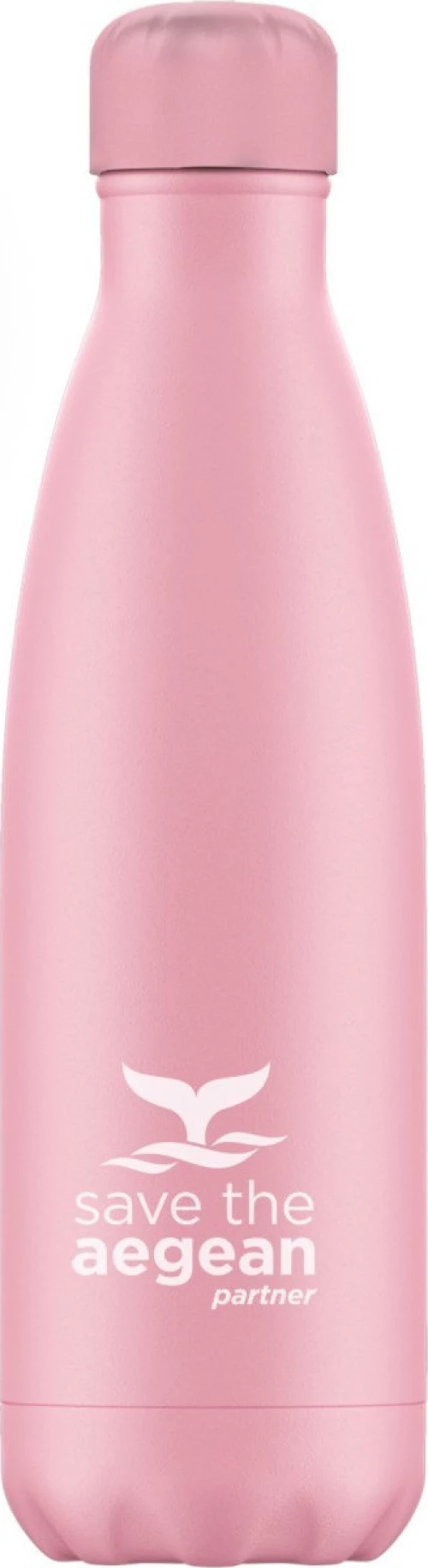 Estia Travel Flask Save The Aegean Baby Pink 0.5lt