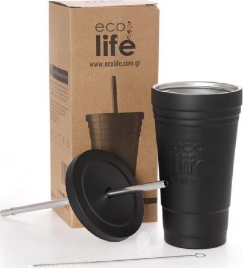 Ecolife Thermos Cup Black 0.48lt