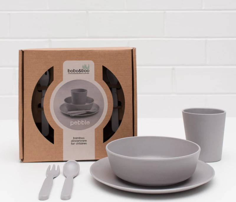 Bobo & boo Bamboo Dinnerware Set – Pebble