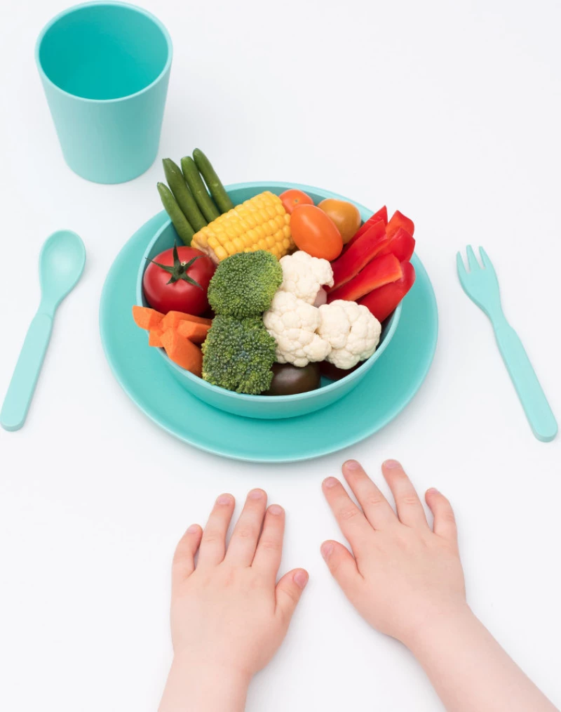 Bobo & boo Bamboo Dinnerware Set – Mint