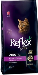 Reflex Plus Adult Cat Food Gourmet with Chicken 15kg