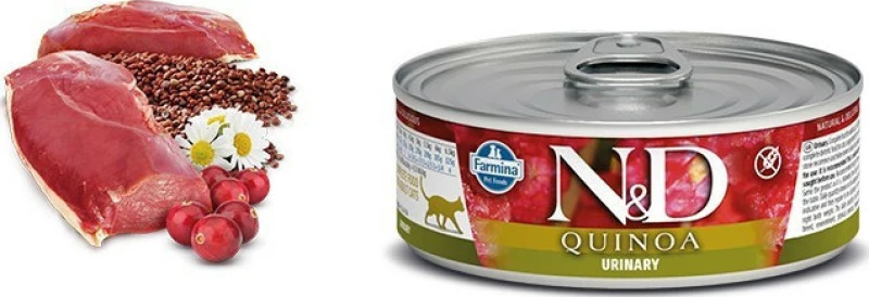 N&D Quinoa Urinary Πάπια 80gr 12τμχ