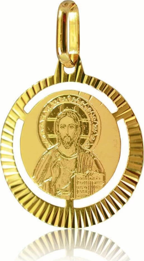 Φυλαχτό στρογγυλό χρυσό 14Κ