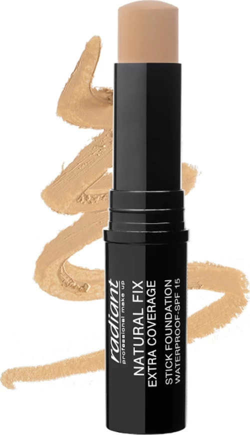 Radiant Natural Fix Extra Coverage Stick Foundation Waterproof SPF15 01 Latte 8.5gr