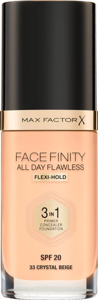 Max Factor Facefinity All Day Flawless Foundation 33 Crystal Beige 30ml