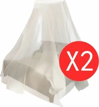 vidaXL Κουνουπιέρα Στρογγυλή 2τμχ 56x325x230εκ.