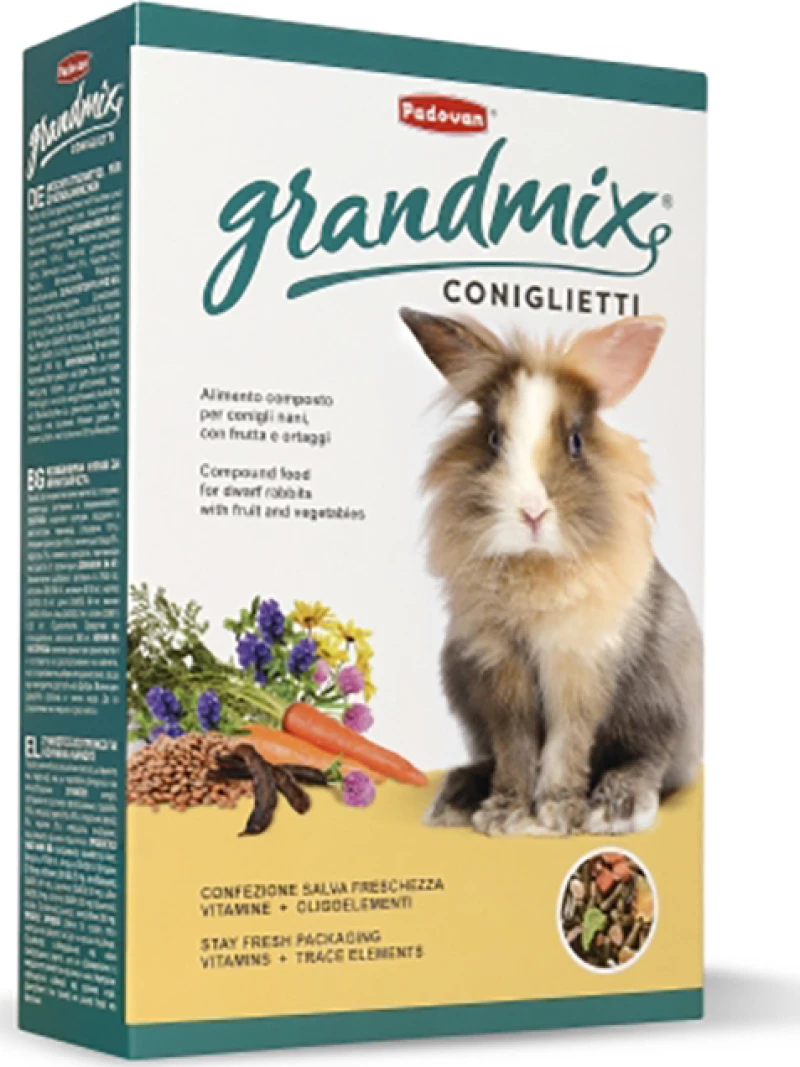 PADOVAN GRANDMIX CONIGLIETTI ΤΡΟΦΗ ΓΙΑ ΚΟΥΝΕΛΙΑ 850GR