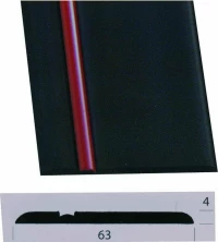 Combicar Trim Universal με Κόκκινη Ρίγα 61mm