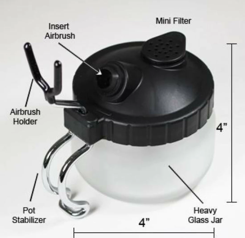 Airbrush cleaning Pot WD-61 Δοχείο Καθαρισμού Αερογράφου
