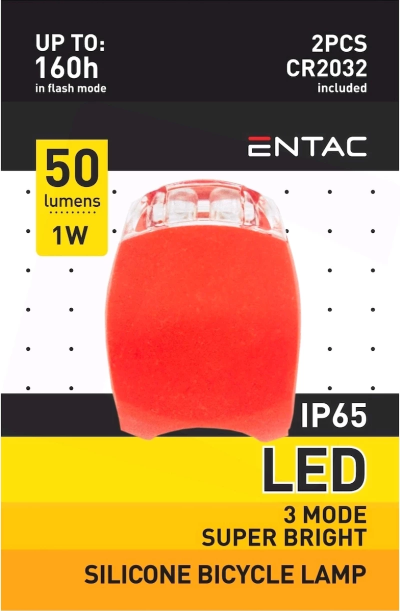 Entac Bikelight Plastic 15.007.0030 Κόκκινο