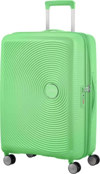 American Tourister Soundbox Spinner Expandable Medium Spring Green