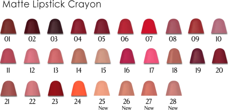Golden Rose Matte Crayon 12